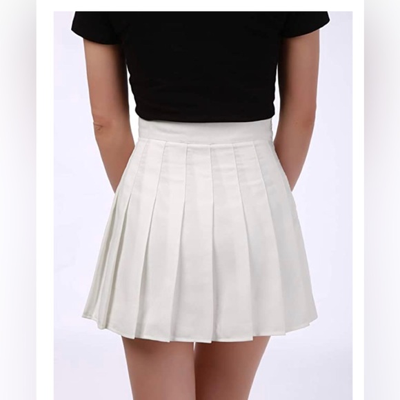 NWOT DJT FASHION Women's Girls Cute Pleated Skater Tennis Skirt with Shorts XL - Picture 3 of 5